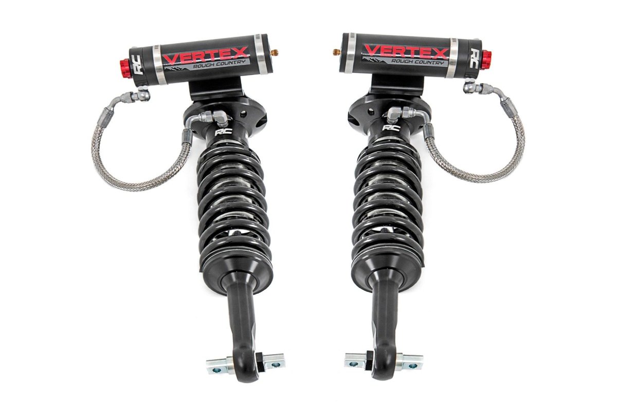 GMC Sierra 1500 Coilover Suspension Kit - Rough Country - 2.5 Vertex 8-Stage Adjustable Reservoir - '07-'18